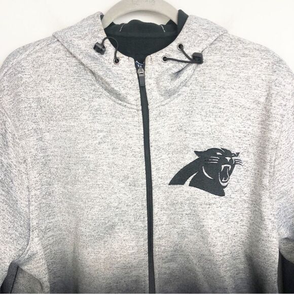 NFL | CAROLINA PANTHERS Ombre Zip Front Jacket Hoodie Sweatshirt Men’s Size L - Picture 3 of 13